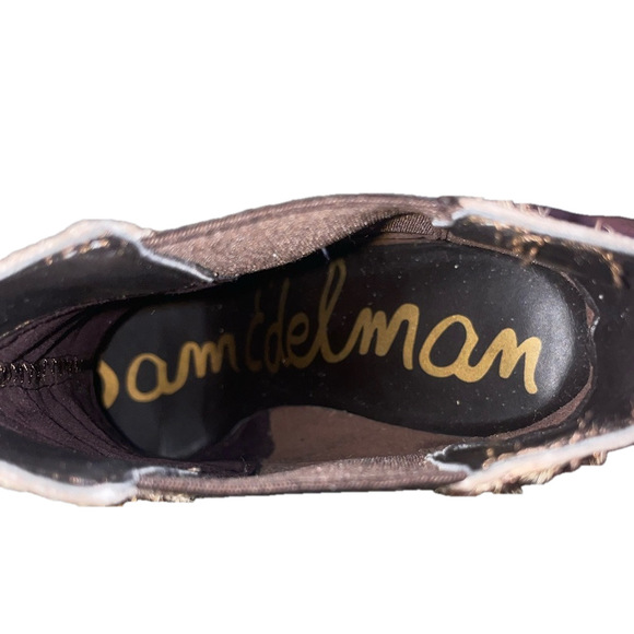 Sam Edelman Leopard Boots Women’s Size 9 pony Hair Ankle Booties animal print - Picture 10 of 12